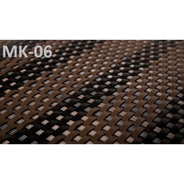 MIKKO Rattan medžiaga MK-03 spalva (grafitas), 1m pločio